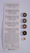 The smallest gold coins of the world collection. Five 24ct coins including 2002 Kangaroo nugget.