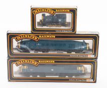 Three Mainline OO/HO BR diesel locomotives.