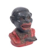 An American cast iron mechanical money bank.