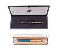A Montblanc Meisterstuck fountain pen.