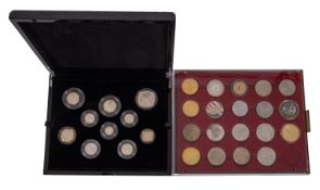 A Royal Mint Platinum Jubilee coin set.