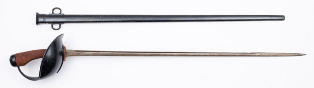 A British 1908 pattern light cavalry sword, Sanderson Brothers & Neubold.