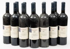 12 bottles of Prunaio 1990 Chianti wine. 75cl, 13% vol.