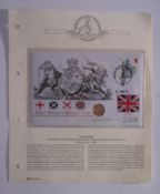 A 2002 half sovereign with cover.