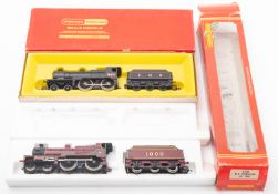 Two Hornby OO/HO steam locomotives and tenders.