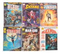 A collection of 'Marvel Preview Presents' comics including 'No. 3 Blade the Vampire-Slayer', 'No.