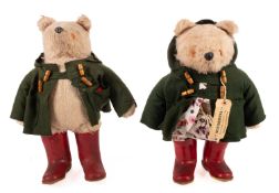 Two 20th Century Paddington Bear soft toys.