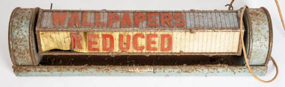 A 20th century rotating advertising or window display lightbox, maker Display Electrics Ltd,