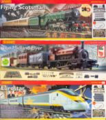 Three OO gauge Hornby Train Sets.
