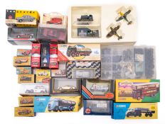 A collection of Dinky, Corgi and Matchbox diecast vehicles.