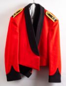 A collection of military uniforms belonging to retired Major General William O'Leary QVRM TD DL VR.
