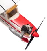 A remote control model Cessna 40 aircraft.