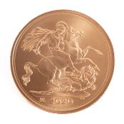 A 2020 uncirculated sovereign.
