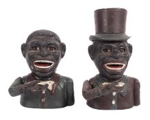 Two early 20th Century American cast iron money banks.