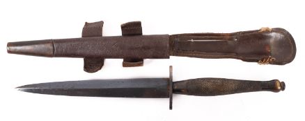 A Fairbairn Sykes second pattern fighting knife.
