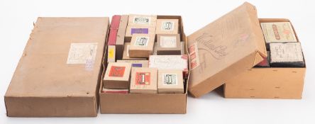 A collection of early 20th Century glass negatives.