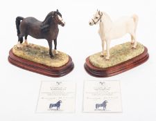 Two Border Fine Arts 'Pony Stallion' figures.