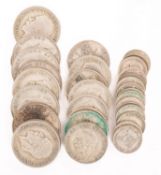 Approximately 260 grams of pre 1947 silver coins.