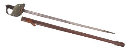A British 1897 pattern infantry officer's sword belonging to 11th Bn, Second Lieutenant, G. S.