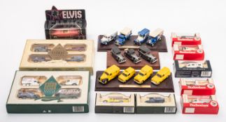 A collection of Lledo diecast vehicle sets.
