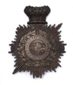 West Norfolk Militia. A Victorian white metal helmet plate, 10.