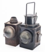 A mid-20th century British Railways signal lantern.