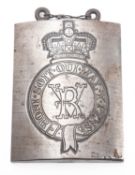 A cast iron Victorian armoury stamped barrel section.
