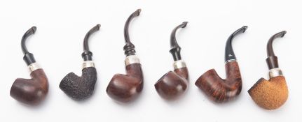 Two silver mounted pipes, maker K&P Peterson, Dublin.