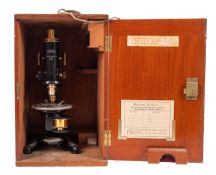A 'Service' Petrological microscope, maker W Watson & Sons, London.