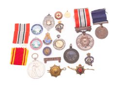Fire Service medals and badges awarded to Robert Burford.