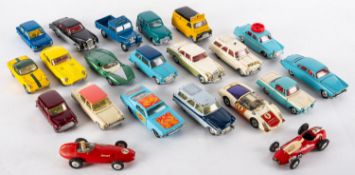 A collection of Corgi diecast cars.