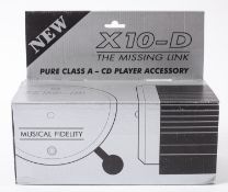 Musical Fidelity Model X10-D (Class A CD player accessory/upgrade) with power supply, and box.