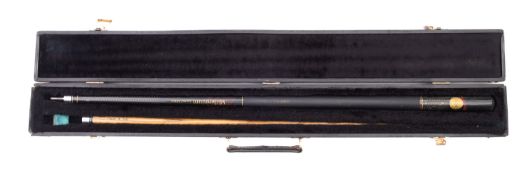 A BCE Custom Cues limited edition Ronnie O'Sullivan snooker cue.