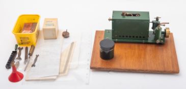 A mid 20th Century scratch built live steam engine.