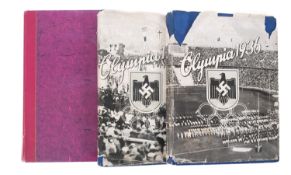 1936 Olympic Postcards in three albums.