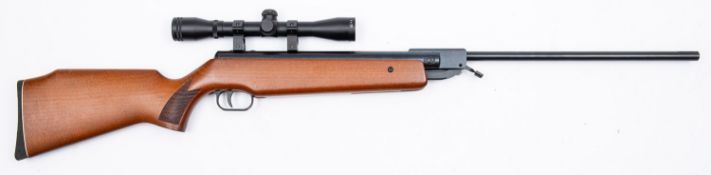 An Anschutz MOD335 break barrel air rifle. Serial number 101131, .