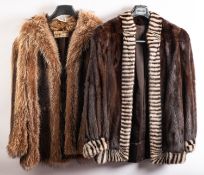 A mid 20th century fur coat with label for Seymour Kearney, London,