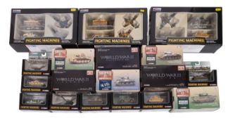 Three Corgi Toys Fighting machines military diecast sets.