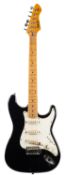 Rockwood by Hohner - An 'LX90L' stratocaster style electric guitar, with maple neck,