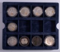 Westminster Royalty mainly crown sized silver coins. Boxed.