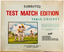 A Subbuteo Table Cricket game.