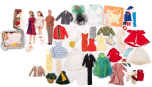 A Mattell Barbie and Ken doll. Together with a range of clothing and accessories etc.