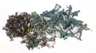 A group of Britains Deetail WWII model soldiers,