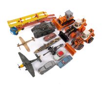 Three ROS Agri diecast construction vehicles.