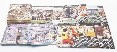 An extensive collection of Newcastle F.C. match day programmes.