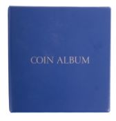 An album containing modern decimal coinage including collectable 50 pence pieces with Olympic