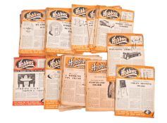 A run of 'Hobbies Weekly' magazine circa 1950s.