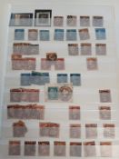 A GB and British Commonwealth in thirty-two-sided stock book, including 1840 1d Black x 2,