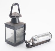 A mid 20th century BR South hand signal lantern. Together with a Patterson Lamps Ltd.