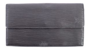 A Louis Vuitton Epi Leather Wallet.